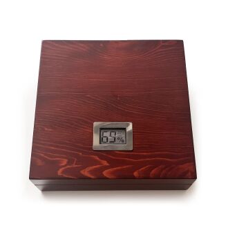 Mezmob Masif Yerli Sedir Ağacı Humidor Puro Kutusu Küçük Boy Dijital - 2