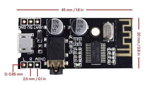 MH-MX8 Kablosuz Ses Modülü Audio Wireless Bluetooth Module