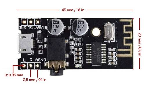 MH-MX8 Kablosuz Ses Modülü Audio Wireless Bluetooth Module - 4