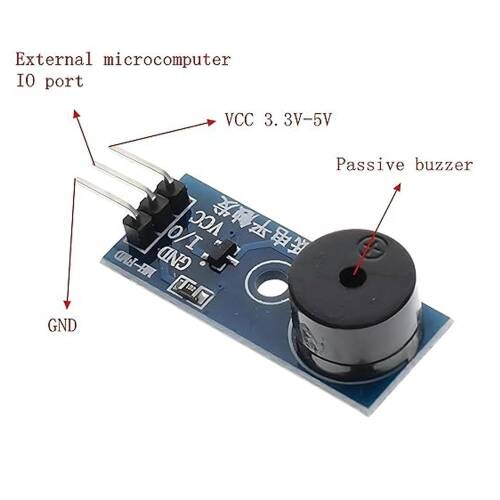 Mini Aktif Buzzer Zil Ses Kartı - 6
