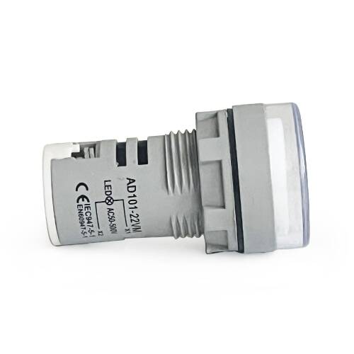 Mini Dijital Voltmetre 22MM AC 60-500V LED Beyaz Işık - 10