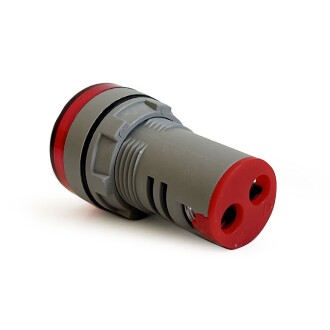 Mini Dijital Voltmetre 22MM AC 60-500V LED Kırmızı Işık - 9