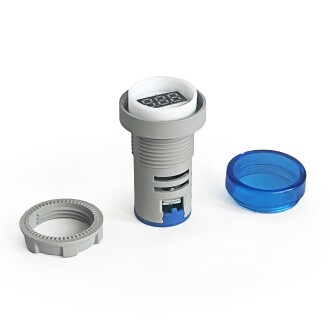 Mini Dijital Voltmetre 22MM AC 60-500V LED Mavi Işık - 8