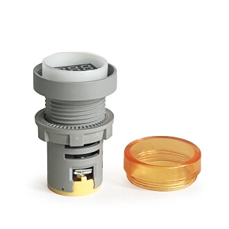 Mini Dijital Voltmetre 22MM AC 60-500V LED Sarı Işık - 6