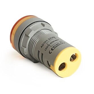 Mini Dijital Voltmetre 22MM AC 60-500V LED Sarı Işık - 9