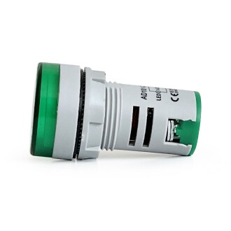Mini Dijital Voltmetre 22MM AC 60-500V LED Yeşil Işık - 7