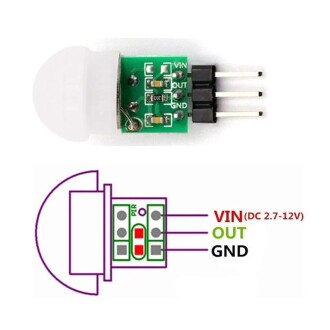 Mini PIR Dedektörü Sensör AM312 - 3