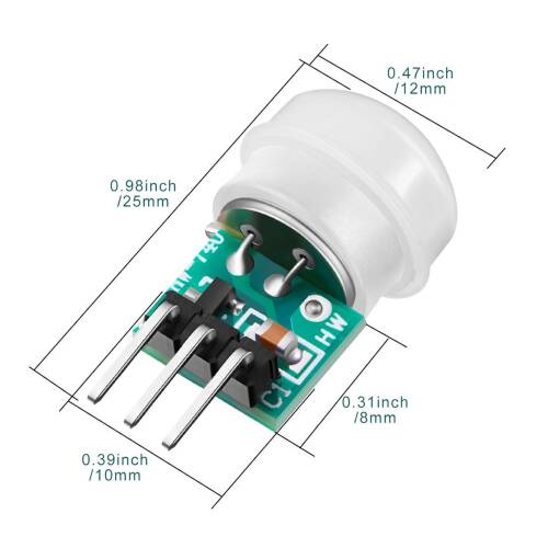 Mini PIR Dedektörü Sensör AM312 - 4