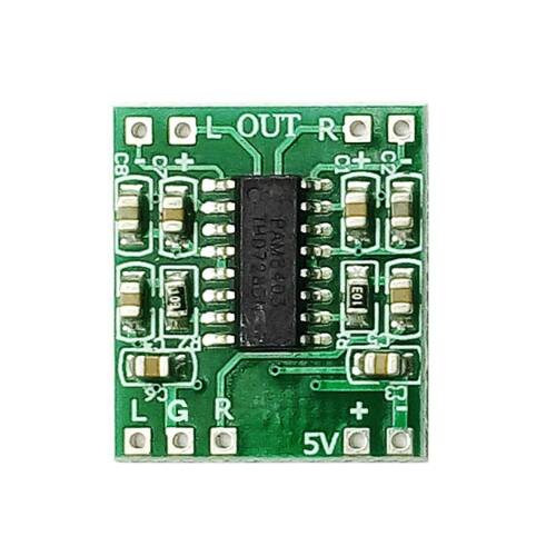 Minyatür Dijital Güç Amplikatör Devresi 2*3W Class D PAM8403 Power Amplifier Board 2.5~5V - 1