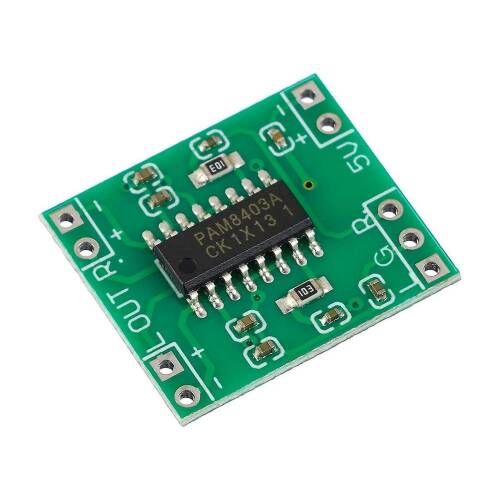 Minyatür Dijital Güç Amplikatör Devresi 2*3W Class D PAM8403 Power Amplifier Board 2.5~5V - 6