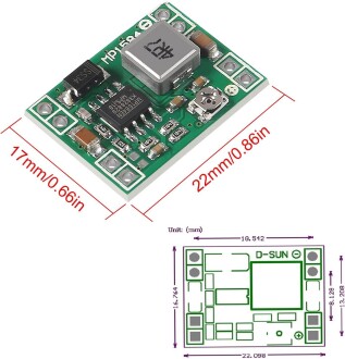 MP1584EN DC-DC 3A Ayarlanabilir Güç Voltaj Düşürücü - 4