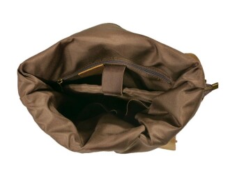 Muchuan 9120 Kanvas Deri Retro Sırt Çantası Kahverengi - 4