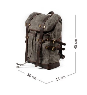 Muchuan 9159X Kanvas Günlük Sırt Çantası Füme - 3