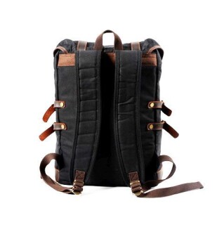 Muchuan 9159X Kanvas Günlük Sırt Çantası Siyah - 2