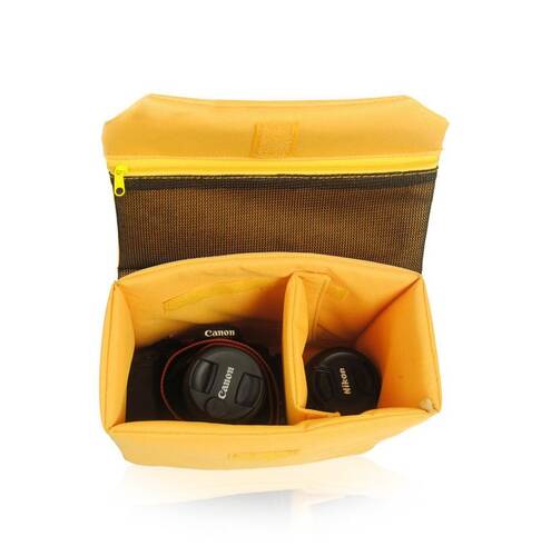 Muchuan Kamera Çanta Düzenleyici Bölme Sarı
