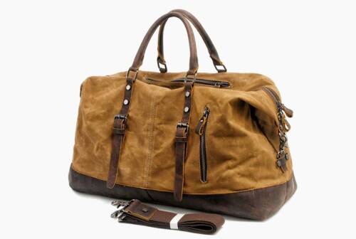 Muchuan Kanvas Kısa Seyahat Çantası (Haki) - 3