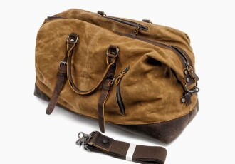 Muchuan Kanvas Kısa Seyahat Çantası (Haki) - 4