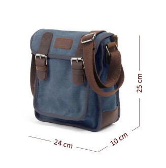 Muchuan Kanvas Postacı Çanta Mavi - 3