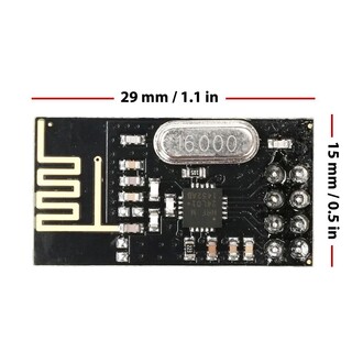 NRF24L01+ Kablosuz Alıcı Verici Modül Power Enhanced Version SI24R1 2.4G İletişim - Thumbnail