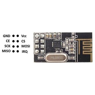 NRF24L01+ Kablosuz Alıcı Verici Modül Power Enhanced Version SI24R1 2.4G İletişim - Thumbnail
