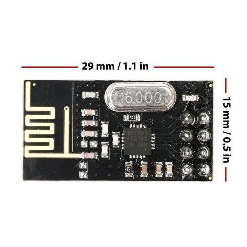 NRF24L01+ Kablosuz Alıcı Verici Modül Power Enhanced Version SI24R1 2.4G İletişim - 4