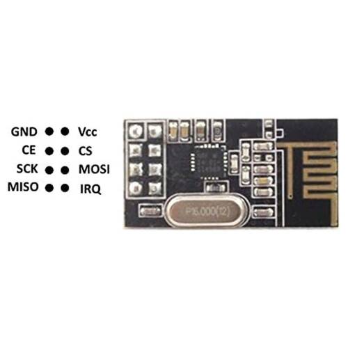 NRF24L01+ Kablosuz Alıcı Verici Modül Power Enhanced Version SI24R1 2.4G İletişim - 5
