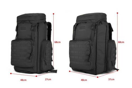 Protector Plus 408 Kamp Dağ Sırt Çantası 75+10L Siyah - 7