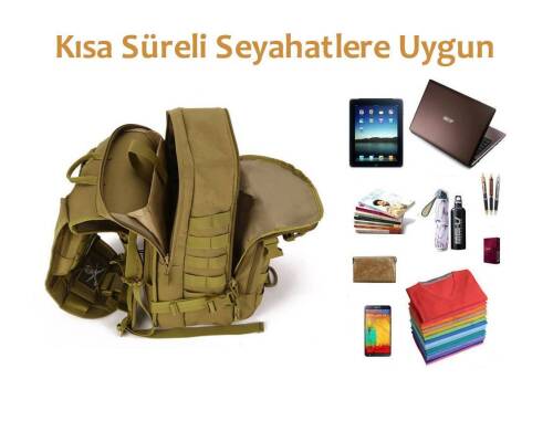 Protector Plus 40L Molle Taktik Çanta (Haki) - 6