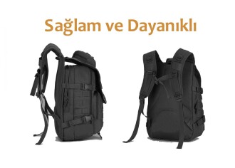 Protector Plus 40L Molle Taktik Çanta (Siyah) - 3