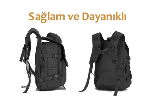 Protector Plus 40L Molle Taktik Çanta (Siyah) - 3