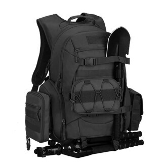 Protector Plus 45L Su Geçirmez Outdoor Sırt Çantası Sportif Siyah - 3