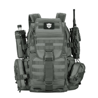 Protector Plus 50L Su Geçirmez Outdoor Sırt Çantası Sportif Gri - 3