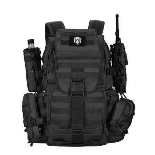 Protector Plus 50L Su Geçirmez Outdoor Sırt Çantası Sportif Siyah - 3