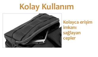 Protector Plus Çok Gözlü Postacı Çanta (Siyah) - 4