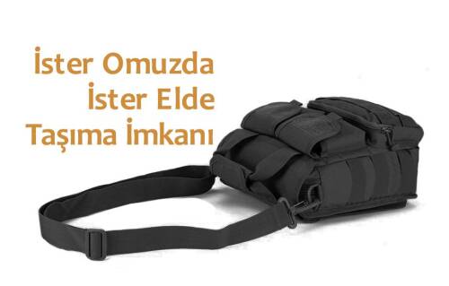 Protector Plus Çok Gözlü Postacı Çanta (Siyah) - 7