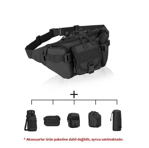 Protector Plus Gündelik Bel Çantası Siyah - 5