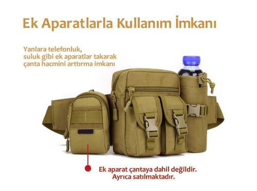 Protector Plus Günlük Kullanım Bel Çantası Haki - 5