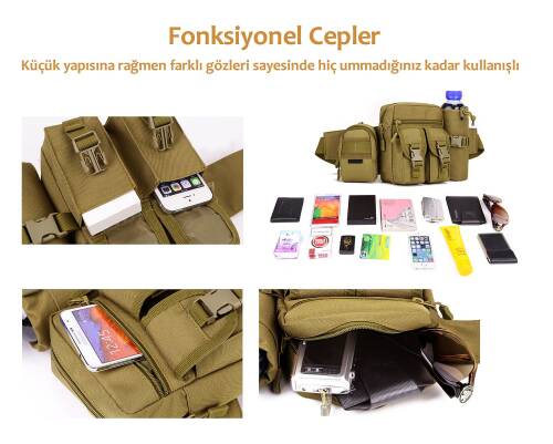 Protector Plus Günlük Kullanım Bel Çantası Haki - 6