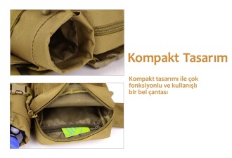 Protector Plus Günlük Kullanım Bel Çantası Haki - 3