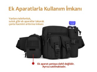 Protector Plus Günlük Kullanım Bel Çantası Siyah - 5