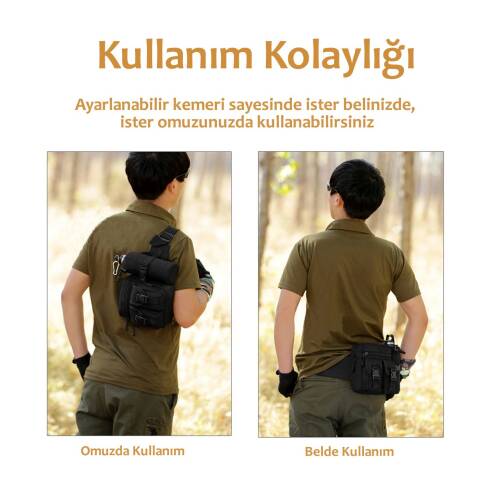 Protector Plus Günlük Kullanım Bel Çantası Siyah - 7