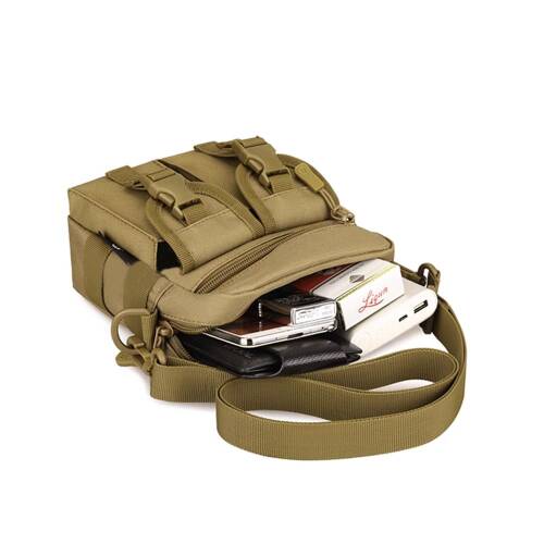 Protector Plus Omuzdan Askılı Küçük Taktik Outdoor Gündelik El Çantası Haki - 5