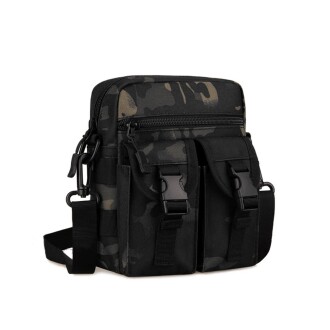 Protector Plus Omuzdan Askılı Küçük Taktik Outdoor Gündelik El Çantası Siyah Akrep Kamuflaj