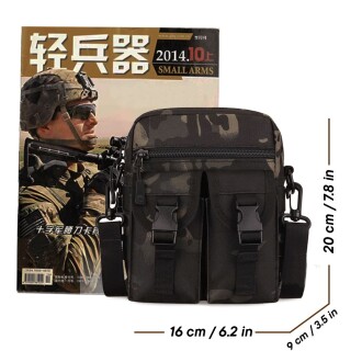 Protector Plus Omuzdan Askılı Küçük Taktik Outdoor Gündelik El Çantası Siyah Akrep Kamuflaj - 4