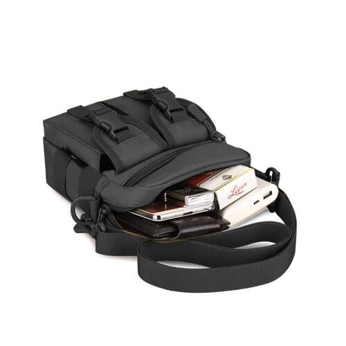 Protector Plus Omuzdan Askılı Küçük Taktik Outdoor Gündelik El Çantası Siyah - 5