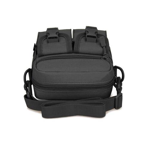 Protector Plus Omuzdan Askılı Küçük Taktik Outdoor Gündelik El Çantası Siyah - 9