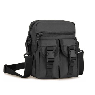 Protector Plus Omuzdan Askılı Küçük Taktik Outdoor Gündelik El Çantası Siyah - 10