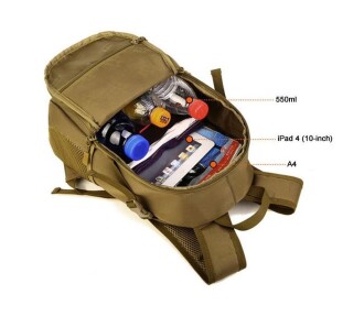 Protector Plus S429-12 Taktik Sırt Çantası (Haki) - 5