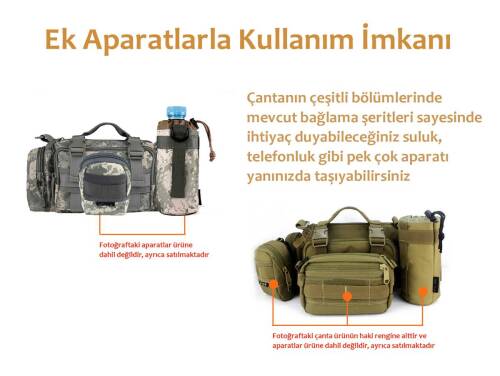 Protector Plus Taktik Bel Çantası (kamuflaj-gri) - 5