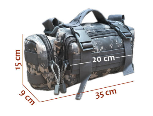 Protector Plus Taktik Bel Çantası (kamuflaj-gri) - 8